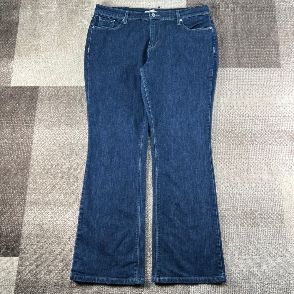 Levis 515 Bootcut Jeans Womens 16M Blue Denim Dark Wash Stretch 33X32